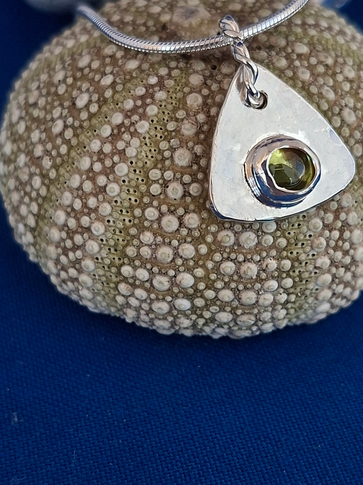 Reticulated Silver Studs with Garnets