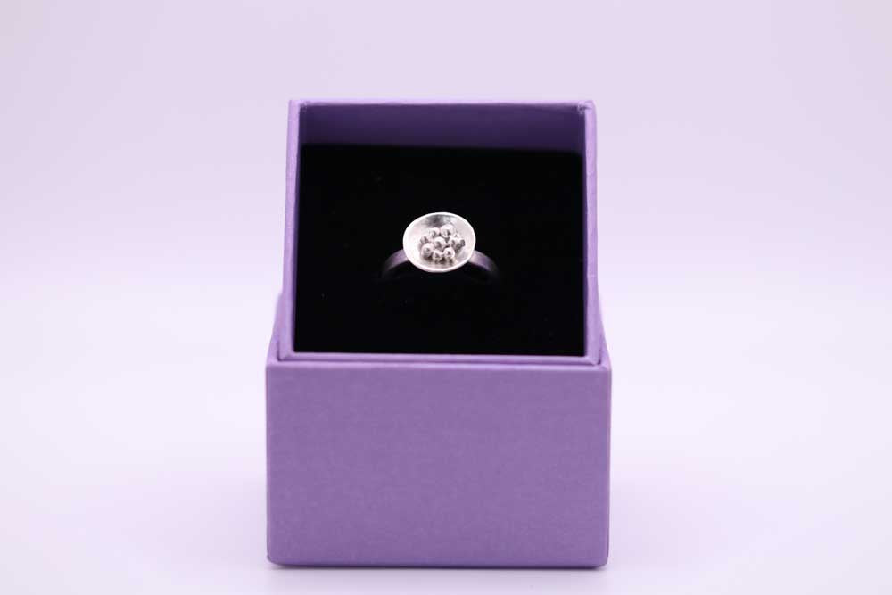 Silver Pebbles Ring