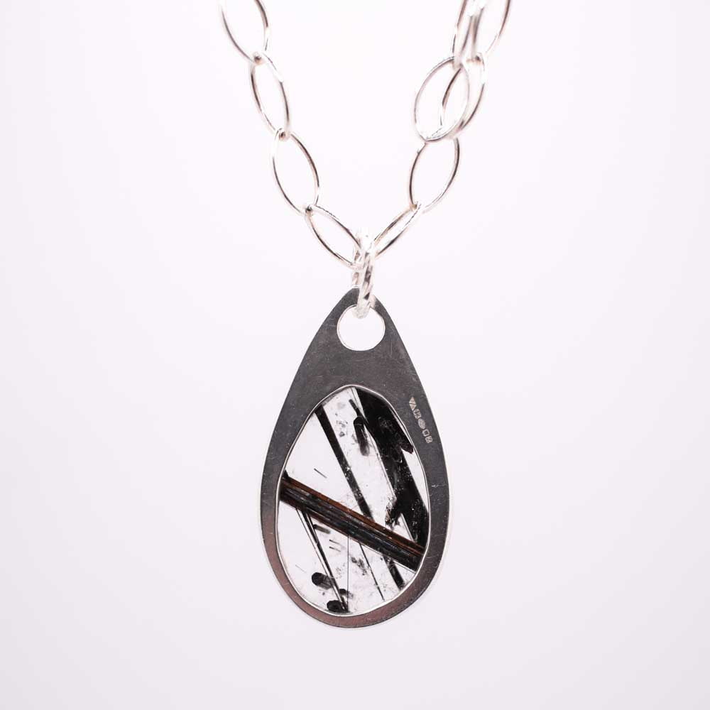 Tourmalinated Quartz Pendant
