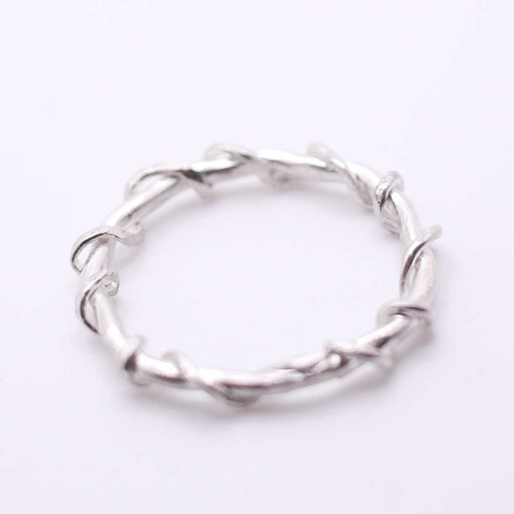 Silver Twist Ring
