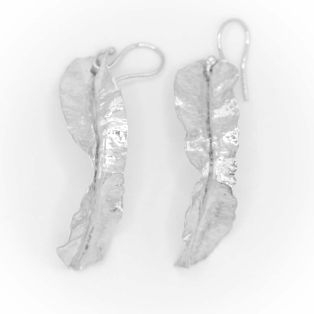 Silver Leaf Earrings