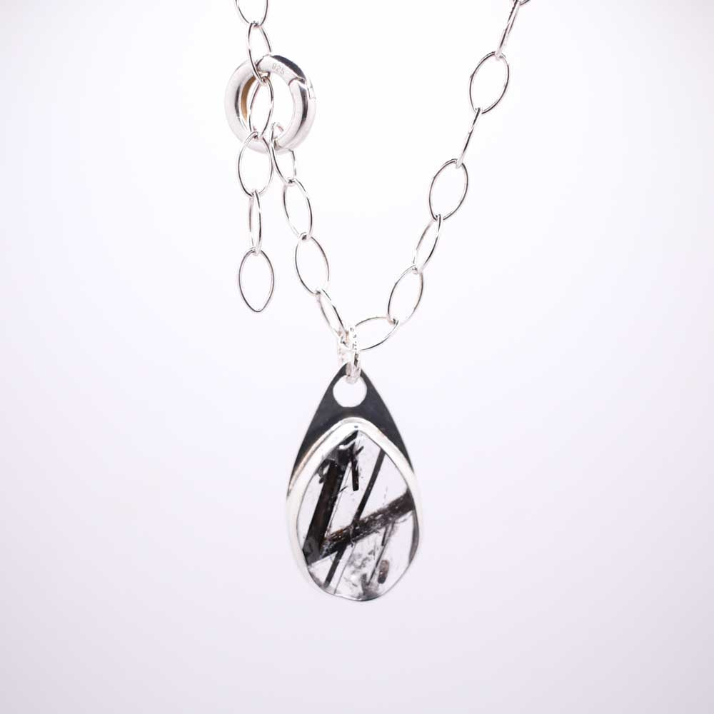 Tourmalinated Quartz Pendant