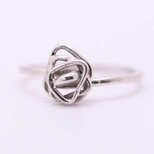 Silver Wire Nest Ring