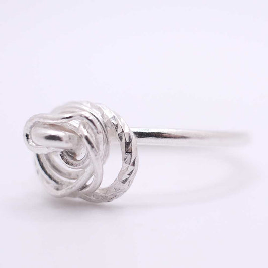 Silver Wire Nest Ring