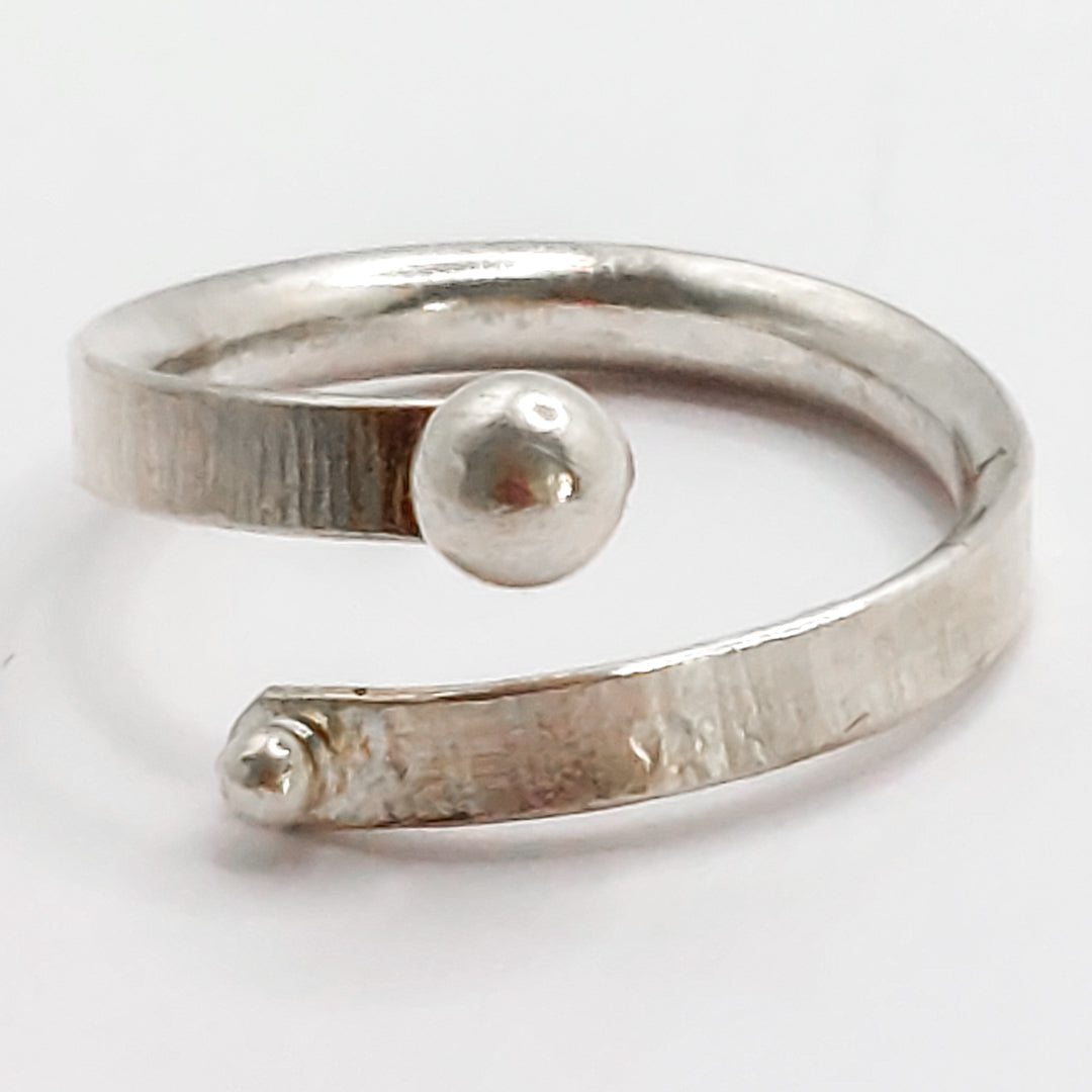 Silver Pebbles Wrap Ring