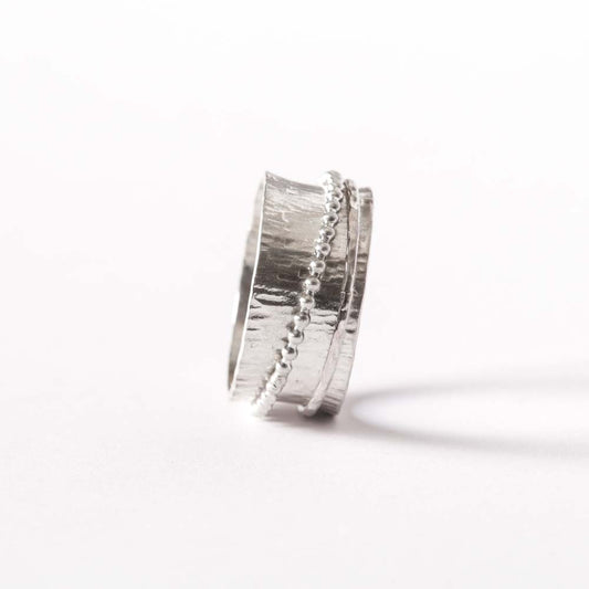 Spinner Ring with Two Wire Rings